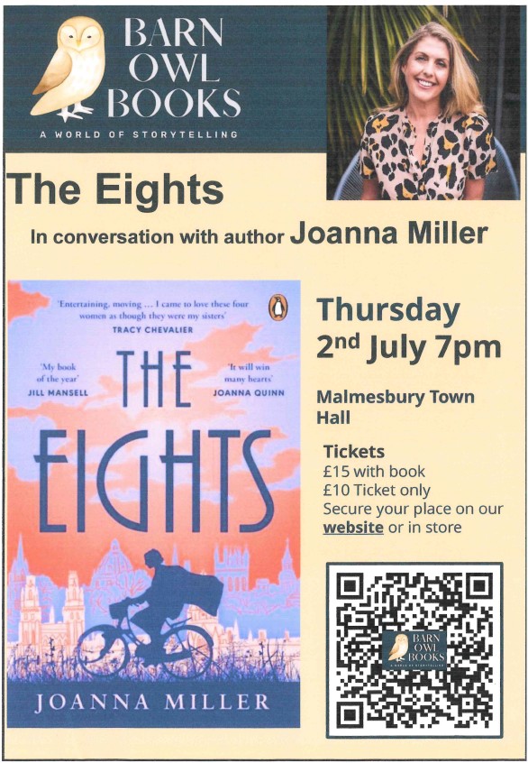Barn Owl books - 'The Eights' In conversation with author Joanna Miller